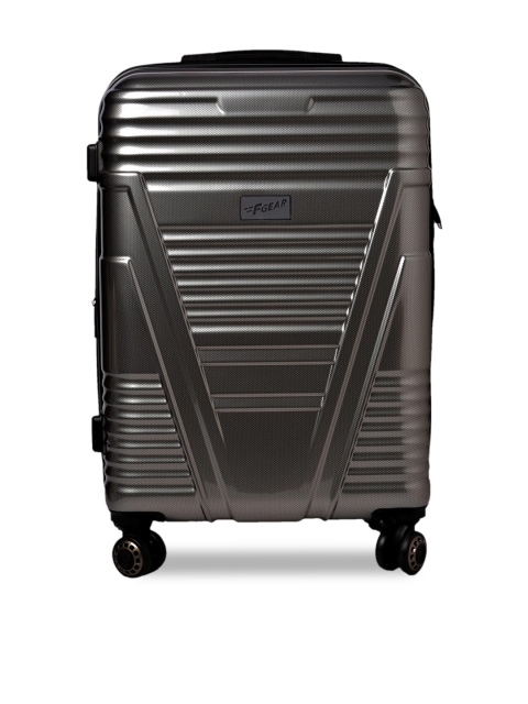 

F Gear Unisex Silver-Toned Valkyrie Hard-Sided 360 Degree Rotation Cabin Trolley Suitcase
