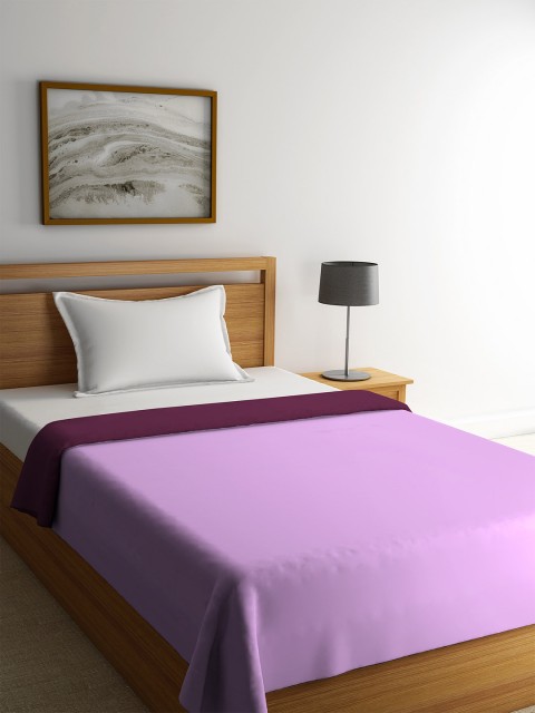 

STELLAR HOME Purple Solid Mild Winter 120 GSM Single Bed Comforter