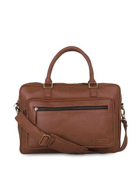 

Lapis O Lupo Unisex Tan Brown Solid 14 inch Laptop Bag LLLB0009TN