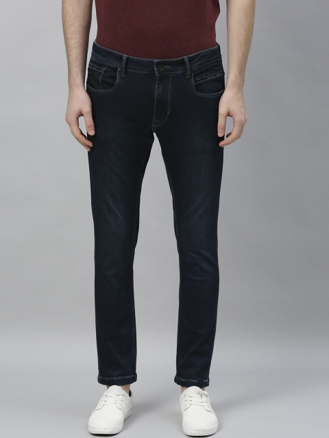 

RARE RABBIT Men Navy Blue Slim Fit Mid-Rise Clean Look Jeans