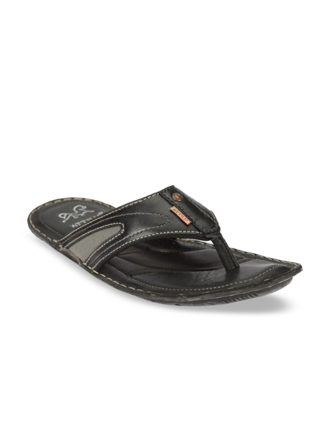 

ATTILIO by Ruosh Men Black Leather Sandals