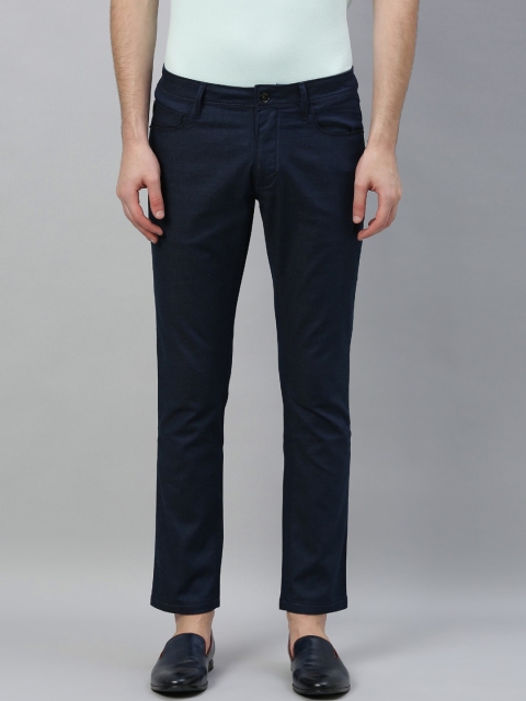 

RARE RABBIT Men Navy Blue Slim Fit Mid-Rise Clean Look Jeans