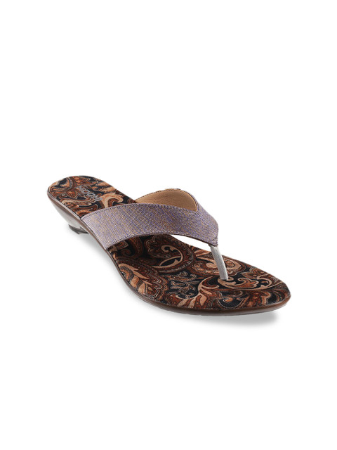 

Mochi Women Purple Printed Sandals