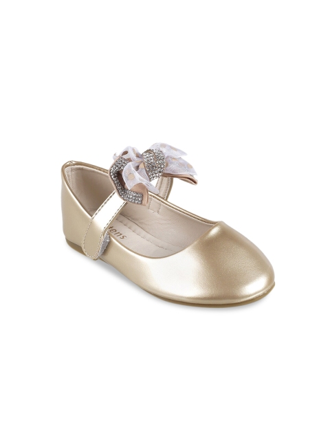 

Kittens Girls Gold-Toned Embellished Ballerinas