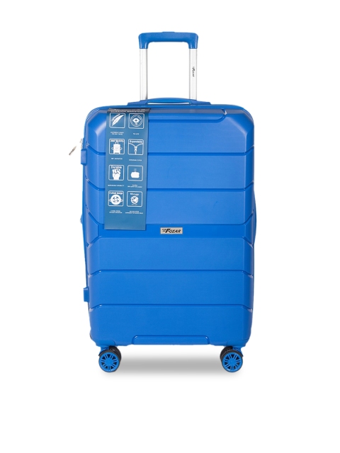 

F Gear Unisex Blue Solid Valkyrie Hard-Sided Medium Trolley Suitcase
