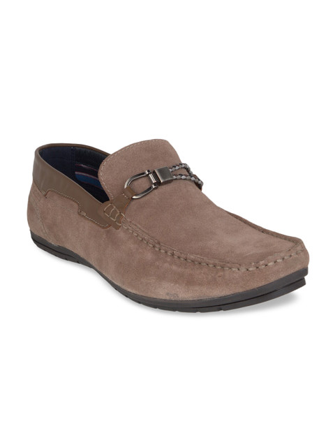 

Buckaroo Men Beige Horsebit Loafers