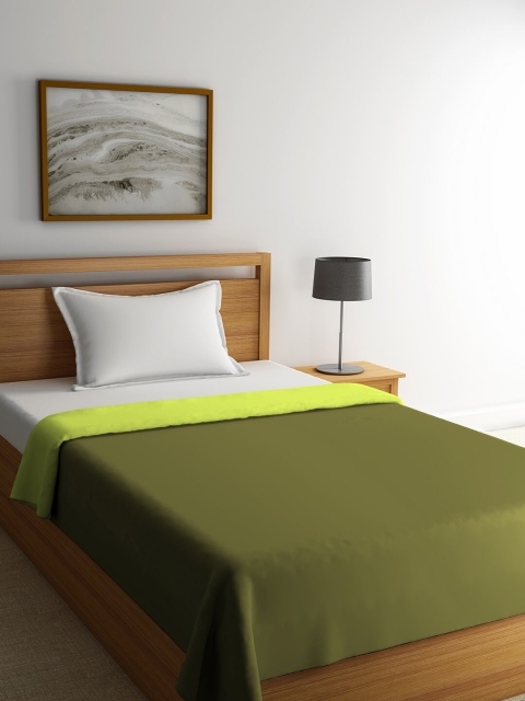 

STELLAR HOME Olive Green Solid Mild Winter 120 GSM Single Bed Comforter