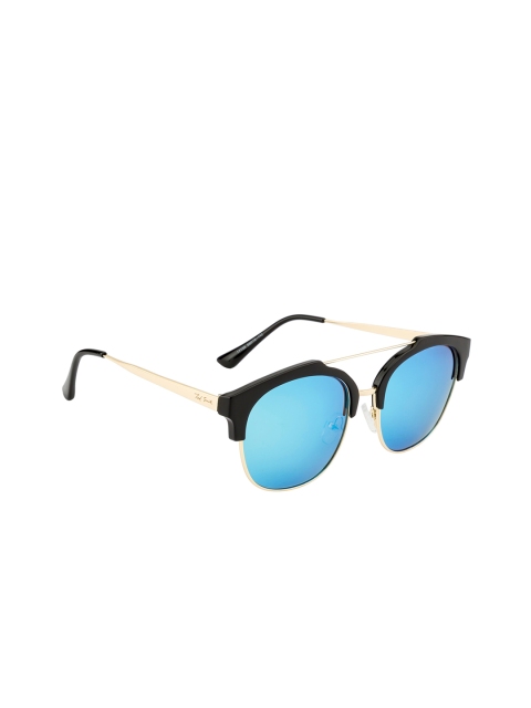 

Ted Smith Women Polarised and UV Protected Browline Sunglasses TS-S-17139S, Blue