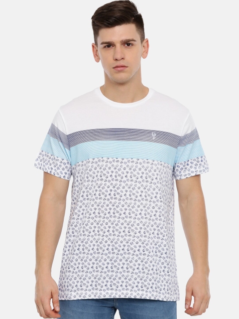 

Classic Polo Men Multicoloured Abstract Print Round Neck T-shirt, Multi