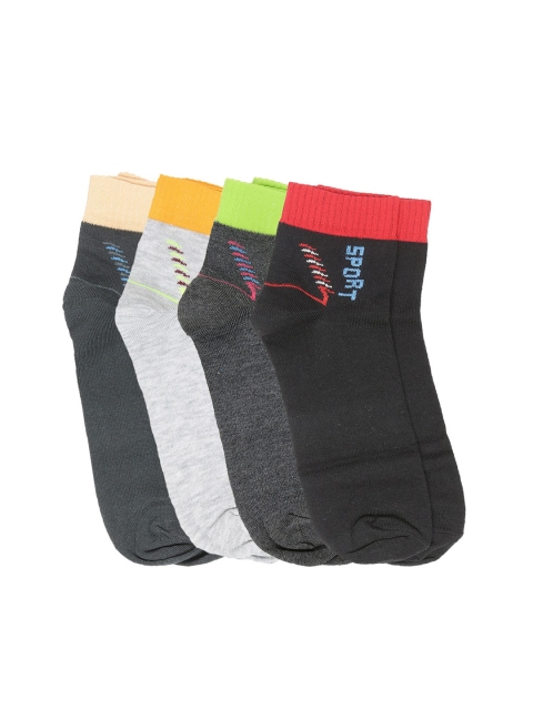 

Dollar Men Pack of 4 Assorted Ankle-Length Socks