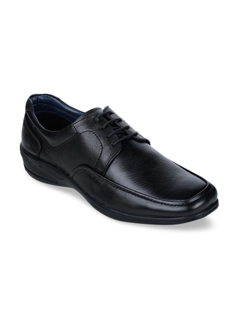 

Bruno Manetti Men Black Solid Leather Formal Derbys