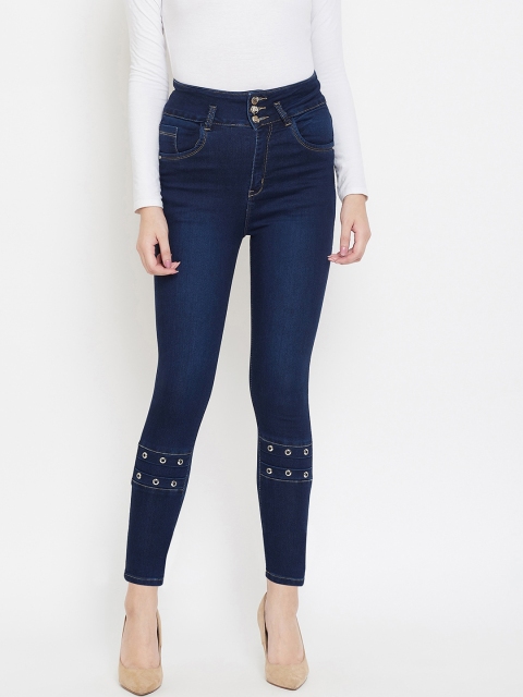 

Purple Feather Women Navy Blue Skinny Fit High-Rise Clean Look Stretchable Jeans