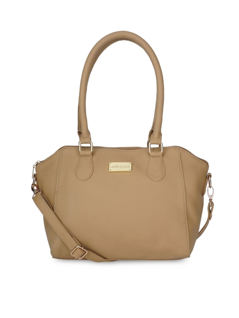 

Lapis O Lupo Beige Solid Shoulder Bag