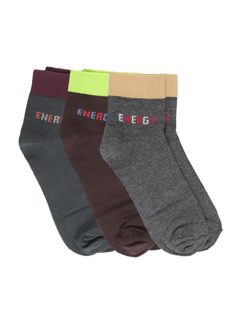 

Dollar Men Pack of 3 Assorted Ankle-Length Socks