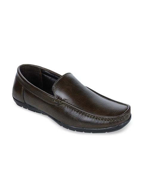 

Bruno Manetti Men Brown Leather Driving Shoes