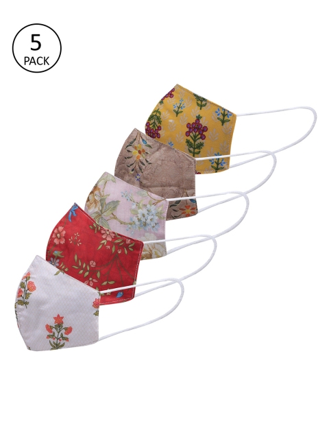 

Be Indi Women 5 Pcs 3-Ply Anti-Microbial Outdoor Masks, Multi
