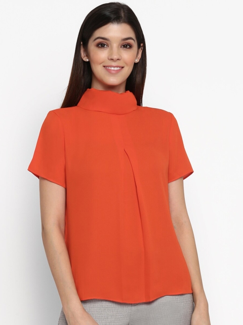 

Mode by Red Tape Women Orange Solid Top