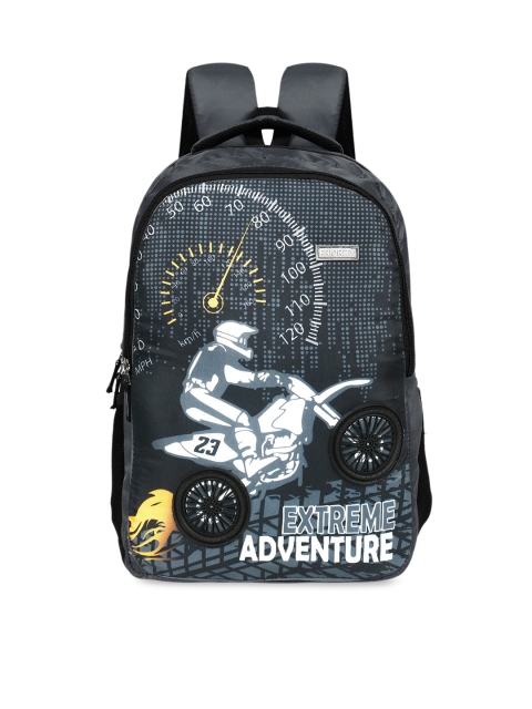 

Priority Unisex Grey Graphic Printed Backpack