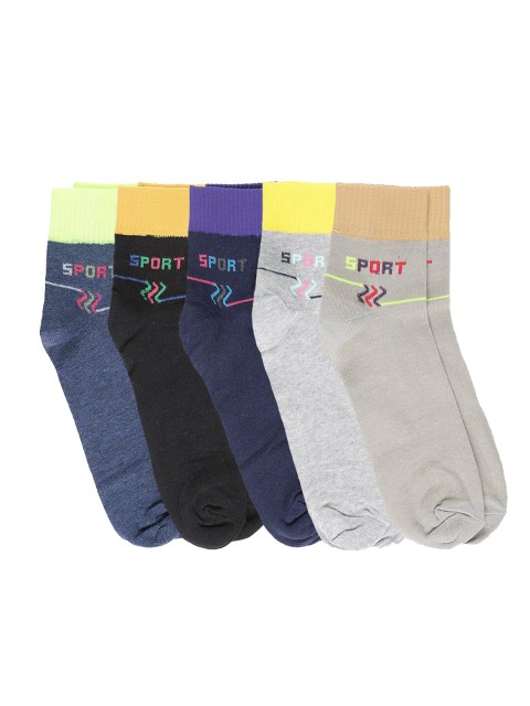 

Dollar Men Pack of 5 Assorted Ankle-Length Socks