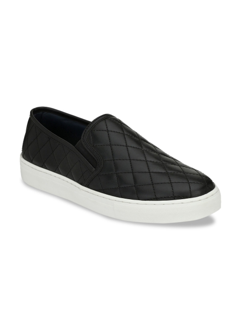 

Rodolfo Darrell Men Black Slip-On Sneakers