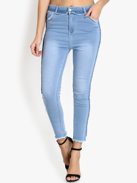 

Perfect Outlet Women Blue Skinny Fit High-Rise Clean Look Stretchable Jeans