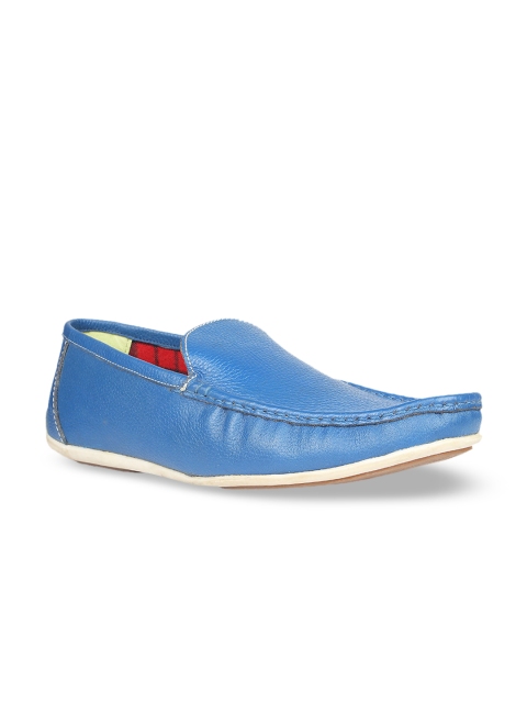 

Regal Men Blue Solid Leather Loafers