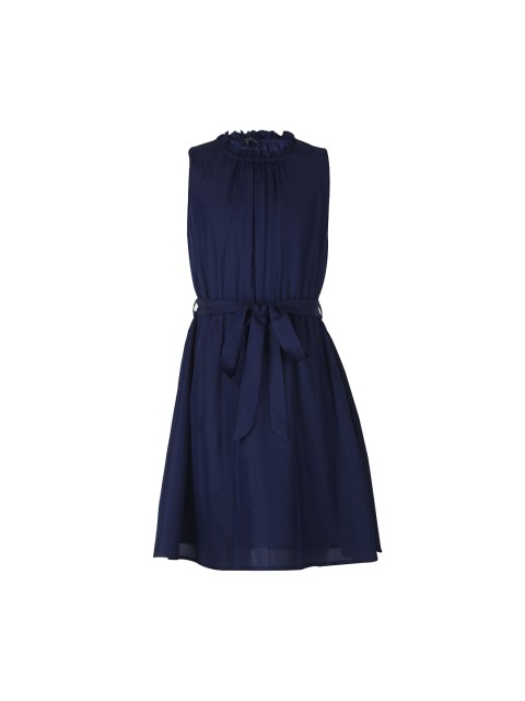 

Tiddlywings Girls Navy Blue Solid Fit and Flare Dress