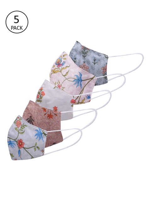 

Be Indi Women 5 Pcs Assorted 3-Ply Anti-Pollution Cloth Masks