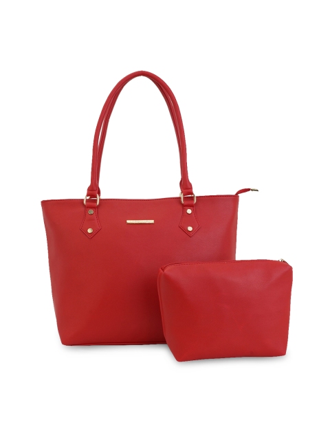 Lapis O Lupo Red Solid Shoulder Bag with Pouch