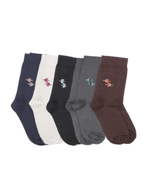 

Dollar Men Pack of 5 Assorted Calf-Length Socks