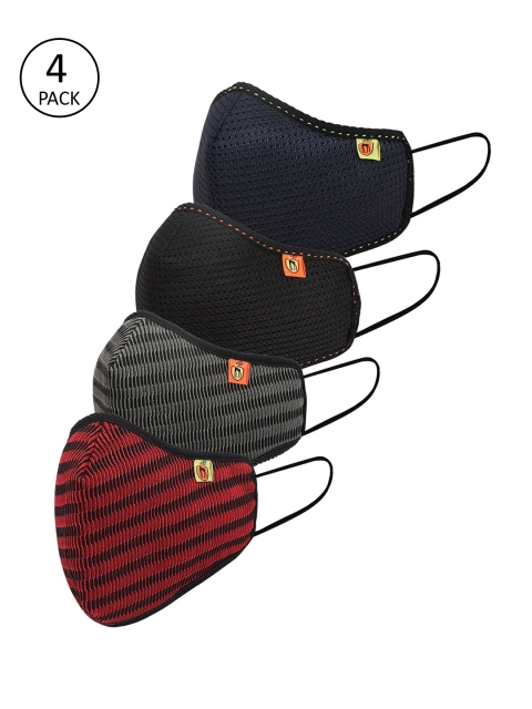 

Marc Loire Unisex Pack Of 5 6-Ply Outdoor Protection Face Mask, Multi