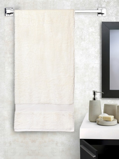 

SPACES Unisex Off-White 650 GSM Bath Towel
