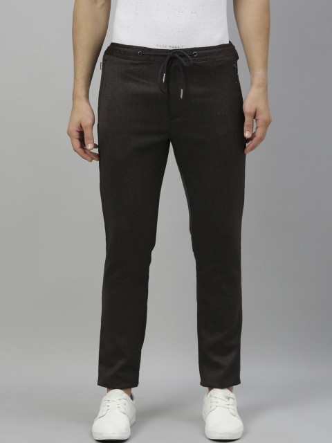 

RARE RABBIT Men Coffee Brown Slim Fit Mid-Rise Clean Look Jeans