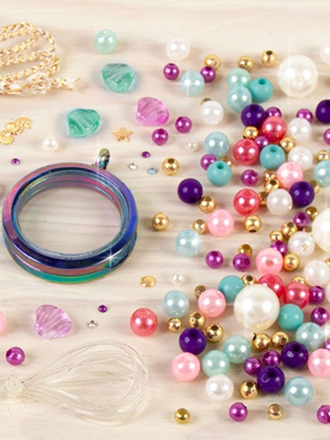 

make it real Kids Multi-Coloured Mermaid Treasure Jewellery Do It Yourself Kit
