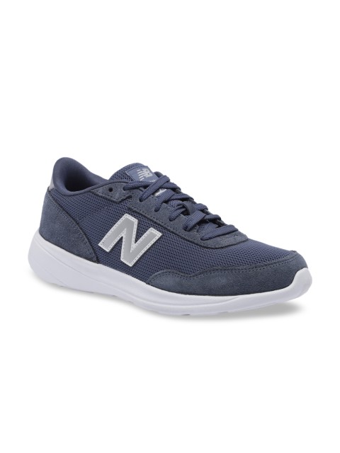 

New Balance Women Blue Leather Sneakers