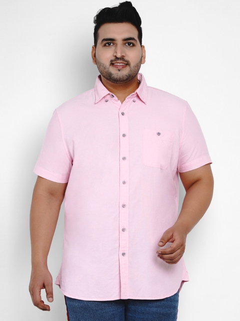 

Santonio Men Pink Slim Fit Solid Casual Shirt