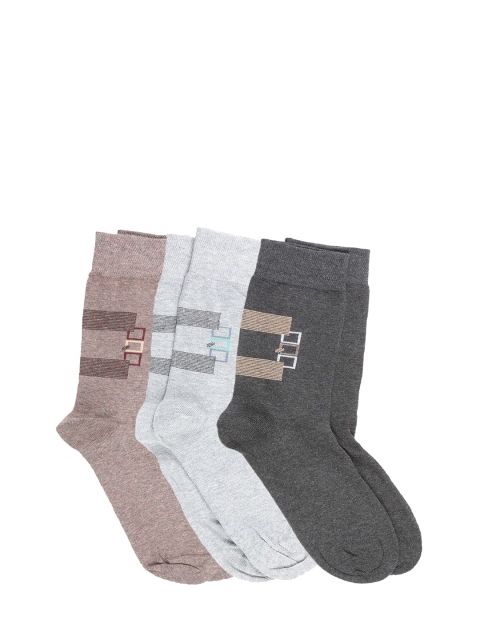 

Dollar Men Pack of 3 Calf-Length Socks, Grey