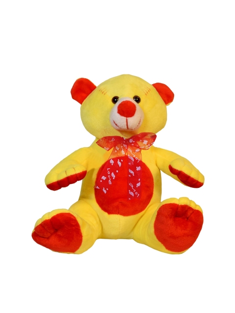 

Ultra Unisex Kids Yellow & Red Playing Teddy Bear Soft Toy