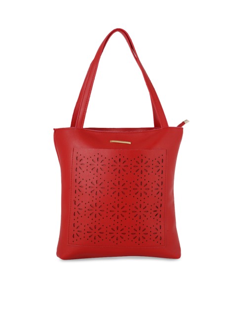 

Lapis O Lupo Red Self Design Shoulder Bag