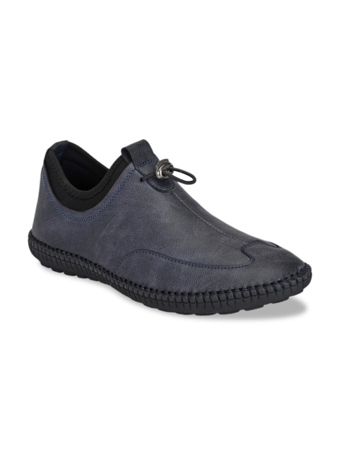 

Fentacia Men Navy Blue Solid Slip-On Sneakers