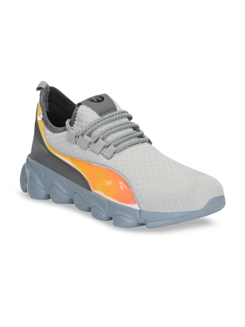 

AfroJack Men Grey Solid Training or Gym Shoes