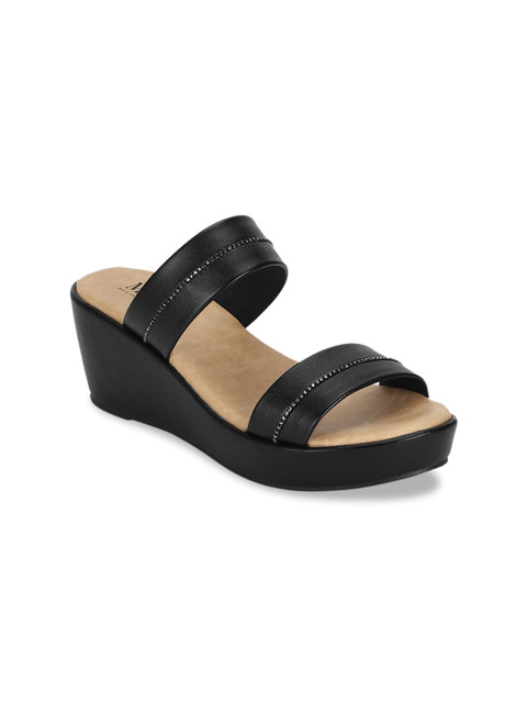 

Mode by Red Tape Women Black Solid Heels