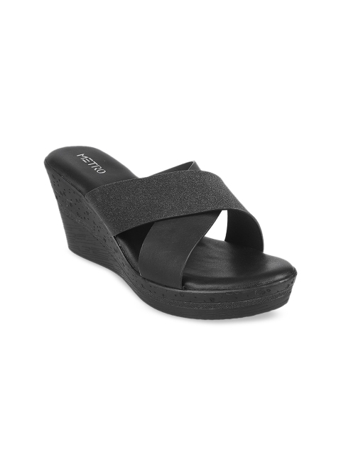 

Metro Women Black Solid Heels