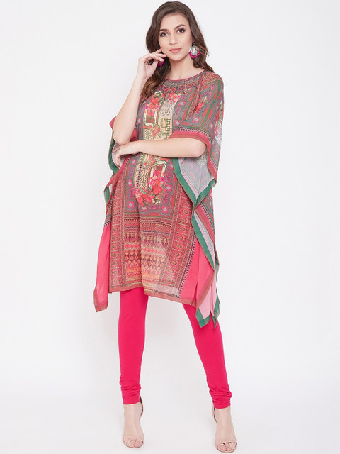 

The Kaftan Company Women Multicoloured Printed Kaftan Kurta, Multi