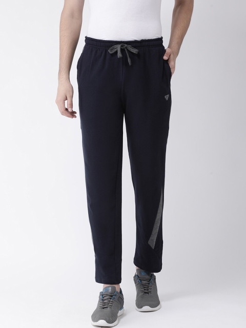 

Club York Men Navy Blue Solid Straight-Fit Track Pants