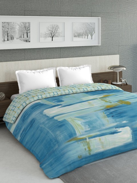 

DDecor Blue & Off-White Abstract Mild Winter 150 GSM Double Bed Comforter
