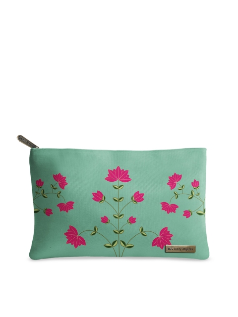 

DailyObjects Women Green Floral Printed Travel Pouch