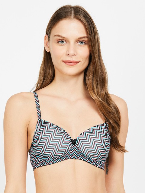 

Ginger by Lifestyle Multicoloured Non-Wired Lightly Padded Plunge Bra 8903738076731, Multi