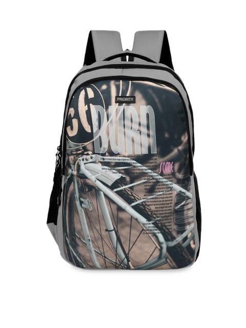

Priority Unisex Grey & Beige Graphic 40Litres Backpack
