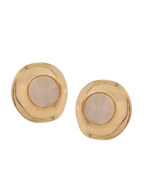 

Sia Art Jewellery Gold-Plated & Pink Circular Studs